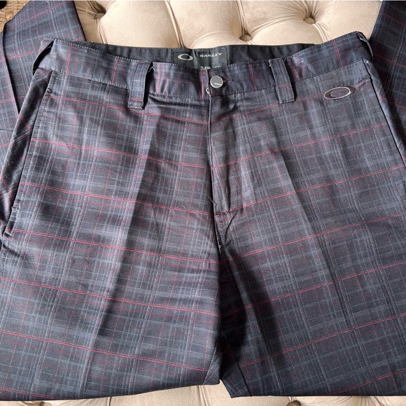 Oakley Men’s Plaid Dri-Fit Tour Performance Golf Pants Size 34x33 - Picture 5 of 8